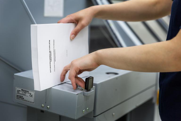 machine printen en binden