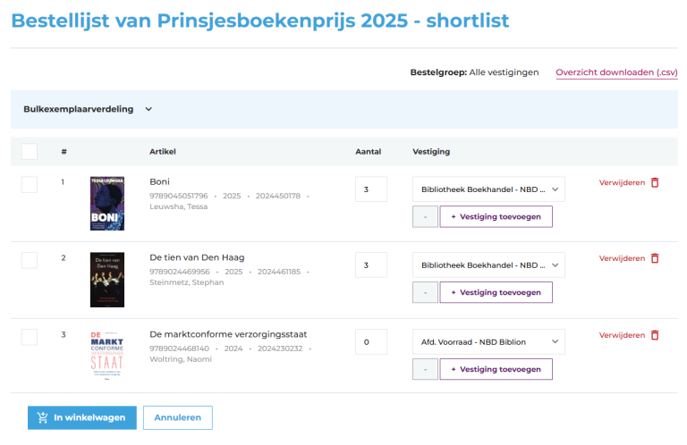 Bulkexemplaarverdeling stap 3.2