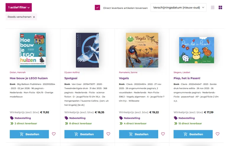 Voorraad webshop