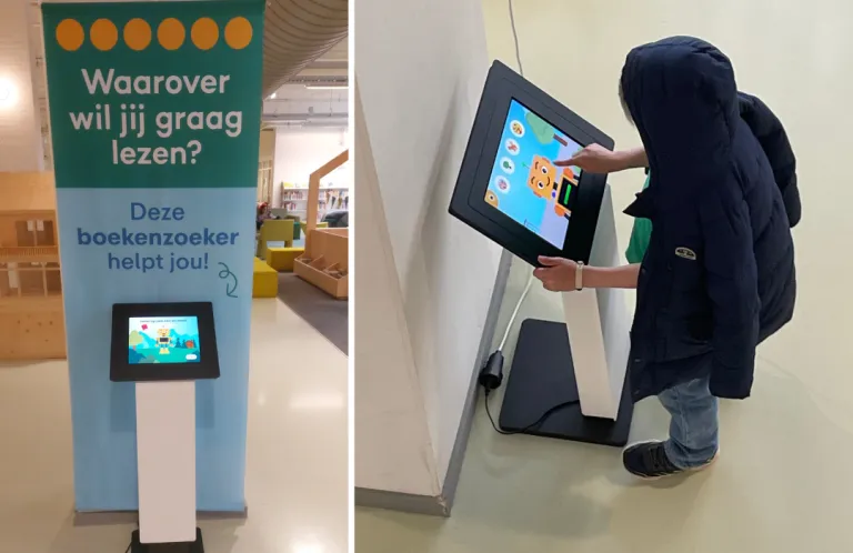 Blieb voor kinderen op kiosk in CODA